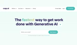 Copy ai tool תוכנה בינה מלאכותית