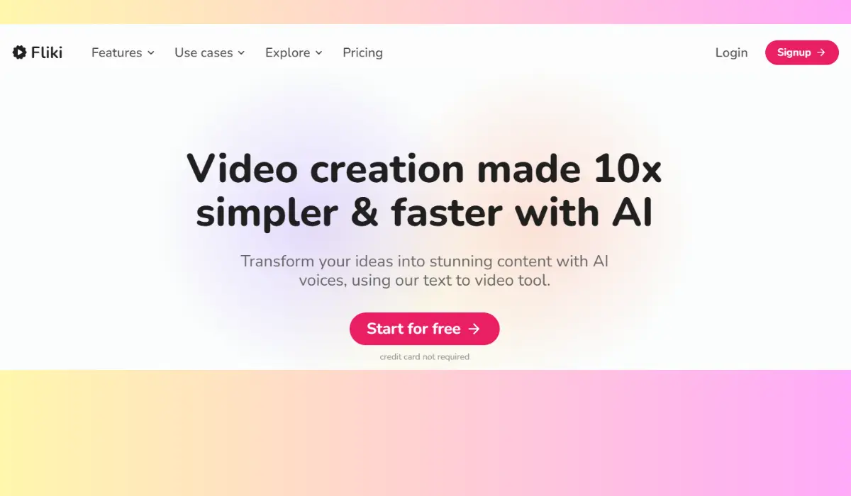 Fliki - תוכנה בינה מלאכותית וידאו