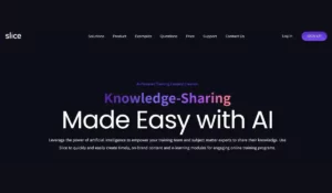Slice Knowledge ai tool תוכנה בינה מלאכותית