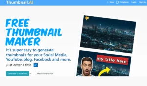ThumbnailAi tool תוכנה בינה מלאכותית