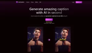 AutoCaption.io כלי בינה מלאכותית ליצירת כתוביות