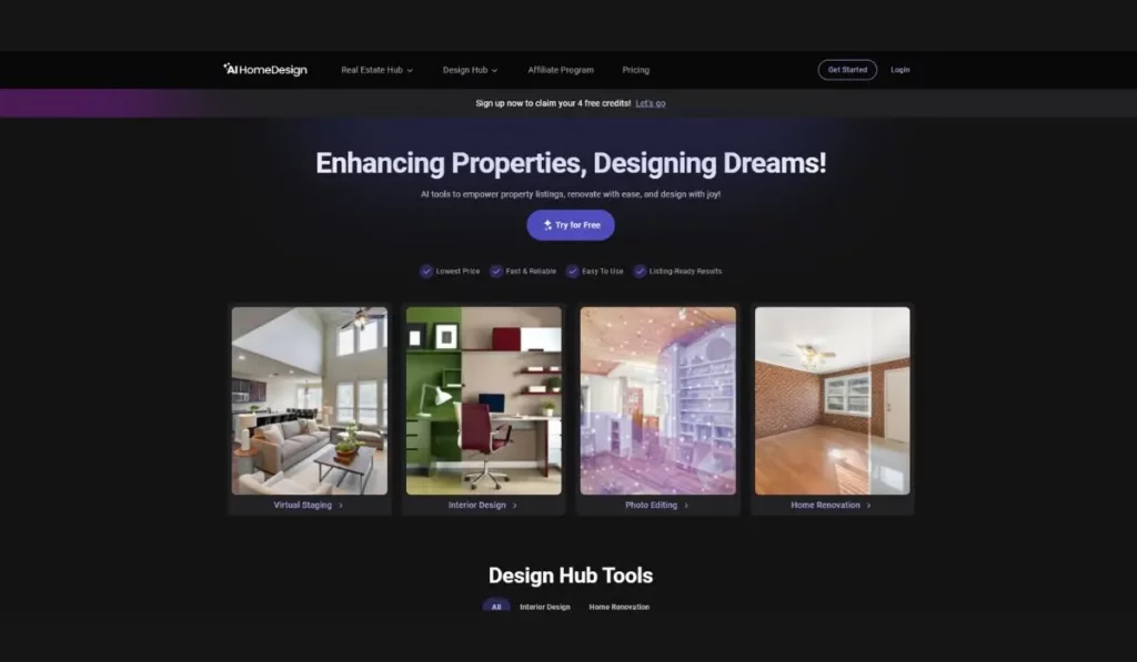 AI Home Design כלי בינה מלאכותית לעיצוב פנים