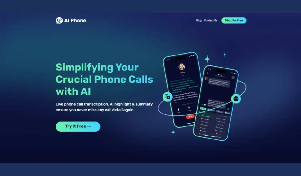 AI Phone כלי בינה מלאכותית לתמלול שיחות טלפון