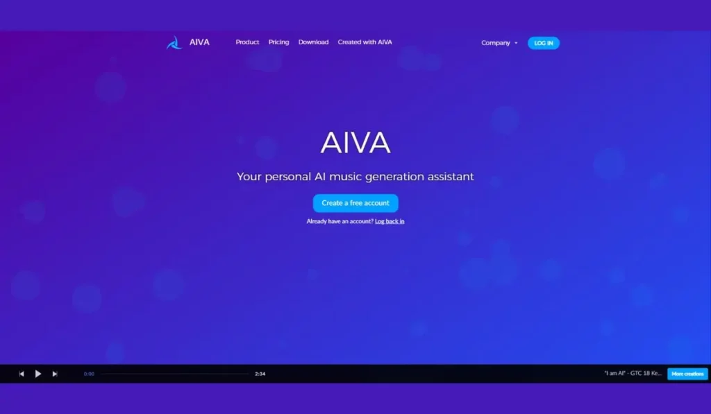 AIVA מחולל מוזיקה מבוסס בינה מלאכותית
