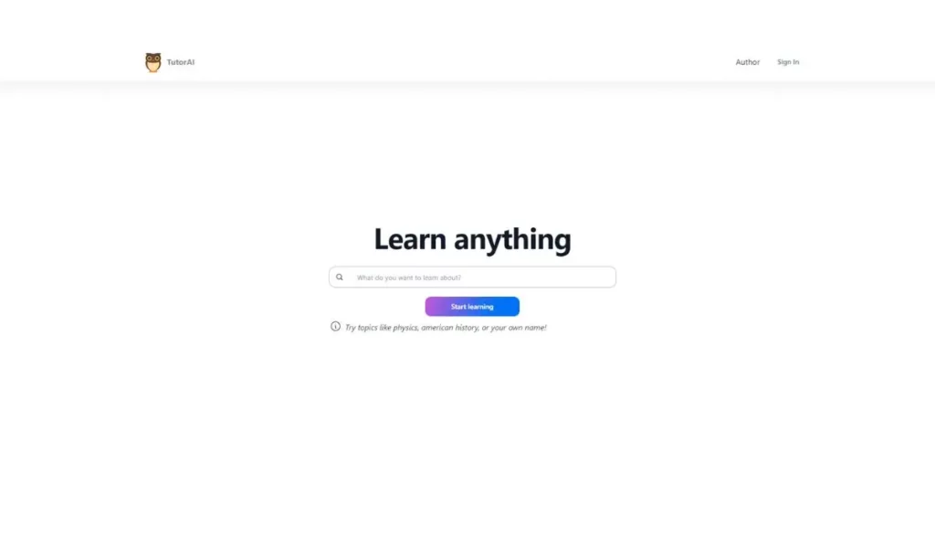 TutorAI כלי בינה מלאכותית לחינוך והוראה
