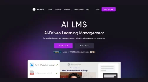 AI LMS by Coursebox כלי בינה מלאכותית ליצירת קורסים מקוונים